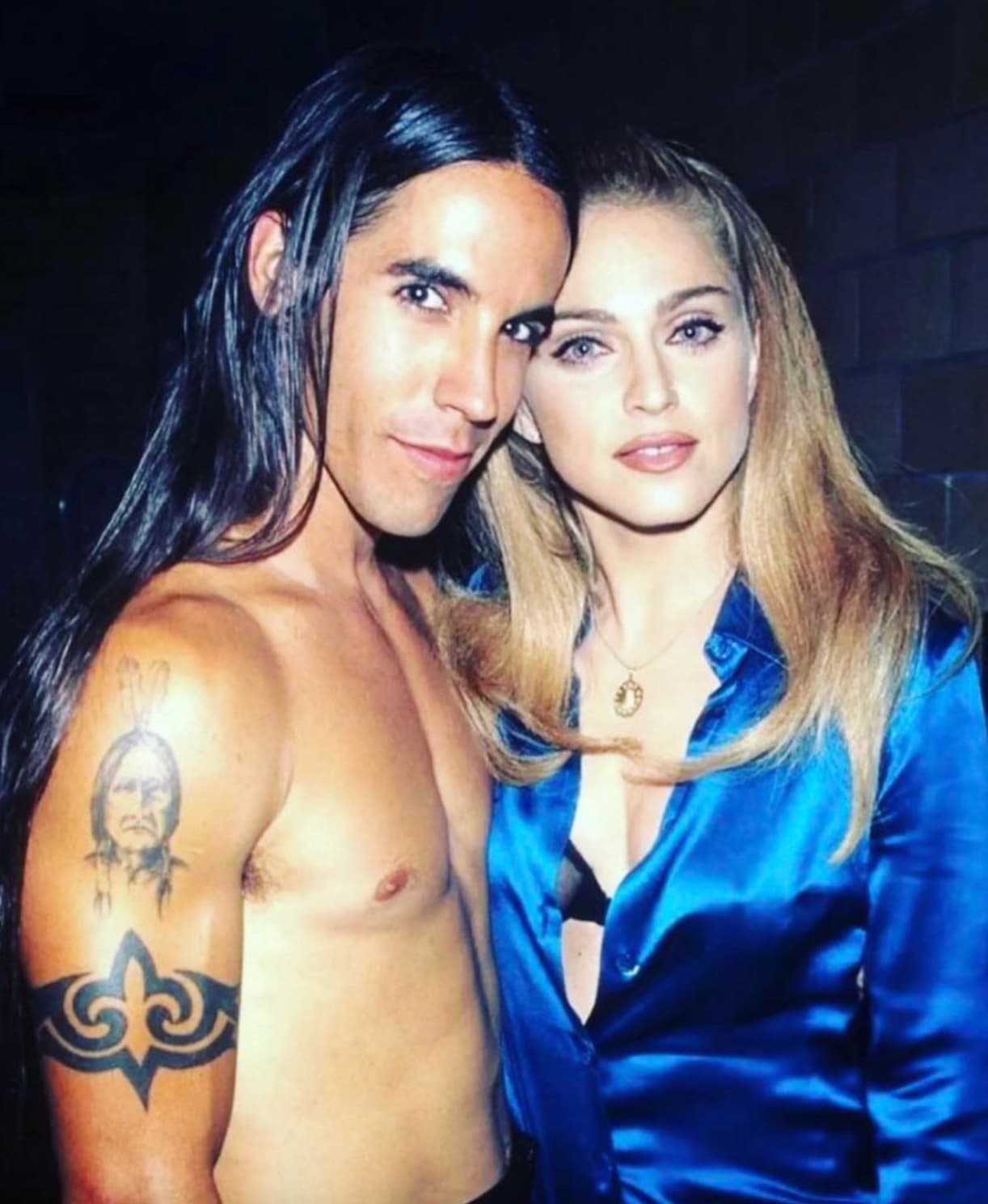 “Anthony Kiedis and Madonna at the 12th Annual MTV VMAs (1995).”